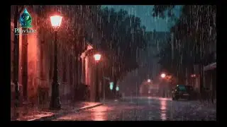 Night Rain on Empty Street 🌧️ City Rain Sounds for Deep Sleep, Relaxation & Focus