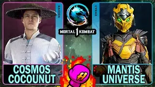 MK1 Cosmos Cocounut384 (RAIDEN) VS Mantis Universe222 (CYRAX)🥊Mortal Kombat 1🥊4K 60ᶠᵖˢ