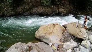 Bohorok River in Gunung Leuser National Park, near Bukit Lawang, Sumatra, Indonesia