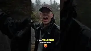 Volcanic Hot Spring: Soaking in Nature's Warm Embrace #shorts
