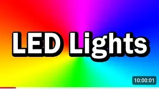 10 Hours Color Changing Screen | No Sound | LED Style Smooth Color Transitions