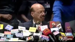 Cheif Election Commissioner Nasim Zaidi press meet after all party meeting in Pondy