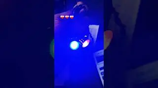 Red blue colour Ledi Range bilinkker #foglight #ledheadlight #hjg #splendor #shortvideo