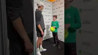 Jannik Sinner with a young supporter - ATP Rotterdam 2024 🦊❤️🇳🇱