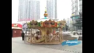 Outdoor16 Seats antique carousel|Factory Price luxury Carnival Rides Merry Go Round Game For Sale