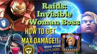 MCOC - Raids: Invisible Woman Boss - Full Runs with Silk (Vanguard) and Hulkbuster (Assault)