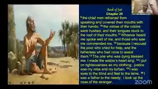 Thursday Night Bible Study with Pastor Anthony Williams. The Book of Job Chapter 29