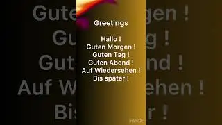 Learn German A1 #a1exam #germanexam #sprechen #germanlanguage #germangreetings #learngerman