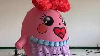Loving inflatable moving cartoon,inflatable cartoon costume