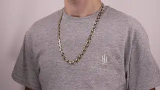 B31_28 - 9ct Gold Solid  Mariner Chain 8.5mm
