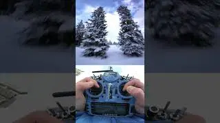 risky drone flying over snow #fpvfreestyle #cinematicfpv #fpv fpvdrone