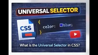 Understanding the Universal Selector (*) in CSS | CSS Tutorial for Beginners