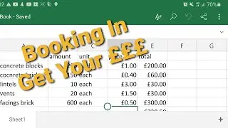 Bricklaying - Booking In Price Work