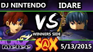S@X - DJ Nintendo (Roy) Vs. Idare (Marth) SSBM Tournament - Smash Melee