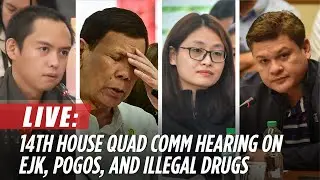 LIVE: House resumes quad comm hearing on EJK, POGOs, and illegal drugs | January 21