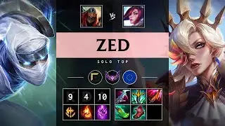 Zed Top vs Fiora: Unstoppable - EUW Master Patch 14.24