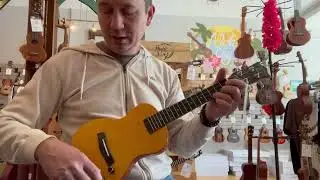 Snail SEU-2C Solid Body Electric Concert Ukulele Demo/Review at Aloha City Ukes