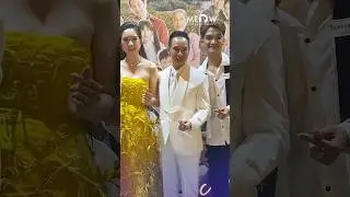 Vợ chồng L&yacute; Hải - Minh H&agrave; vui vẻ đ&oacute;n vợ chồng Mạc Văn Khoa đến sự kiện, 2 cặp đ&ocirc;i rất hạnh ph&uacute;c
