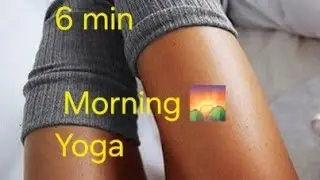 6 Minute Energizing Morning Yoga || Feel Good Yoga flow || Wake Up Happy ( No Cues) #ytviral #yt