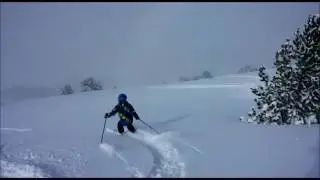 Off Piste Skiing Andorra GRANDVALIRA Febuary 2017