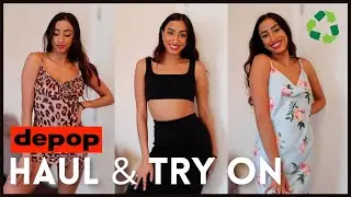 Depop Haul + Try On | SUSTAINABLE FASHION 2020
