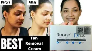 Raga detan professional cream || Honest Review + demo | Remove tan at home easily - instant results
