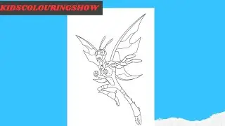Easy Another Change Of Stinkfly Alien from Ben 10 | Ben 10 Coloring for kids step by step