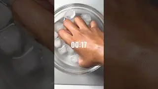 Я попробовала высушить ногти в ледяной ванне 🧊💅🏽