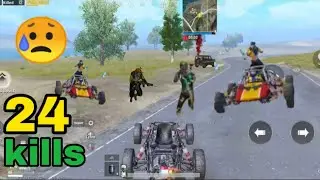 Can I survive this | 24 kills solo vs squad | pubg Mobile