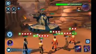 SWGOH hAAT P4 Rebels - Wedge (L), Biggs, CLS, Leia, Lando