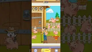 Help the farmer take care the pigs funny game #shorts #games #gaming #trending #viral #gameplay