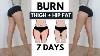INNER OUTER THIGHS FAT LOSS IN 7 DAYS, slimmer leg standing knee friendly workout