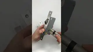 Stainless Steel Single Hook Lock Body Margin 60mm Invisible Sliding Door Lock