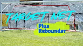 Target Net + Rebounder for SOCCER PLAYERS! Work on your shooting technique and get maximum reps!