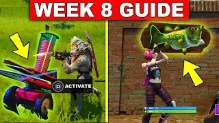 Fortnite WEEK 8 CHALLENGES GUIDE! &ndash; DANCE WITH A  FISH TROPHY LOCATION, CLAY PIGEON LOCATIONS