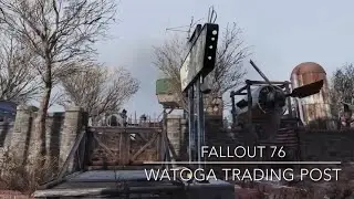 Fallout 76 Camp Build: Watoga Trading Post (walled in settlement!)