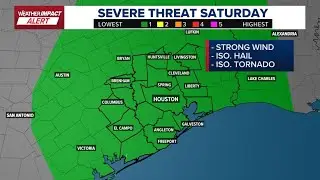 Houston weather timeline | Severe weather possible Saturday evening into the overnight