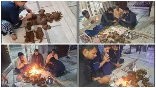 Govardhan Village Pujan 🙏🏻 Amit Pal Family &ndash; Pooja Ne Banaye Govardhan...