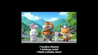 #러시아어  Привет, Спасибо! Песня для детей  | Hello, Thank You! Russian-English Kids' Song | 러시아어 인사