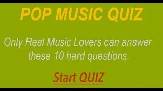 Only Real Music Lovers can answer these questions.