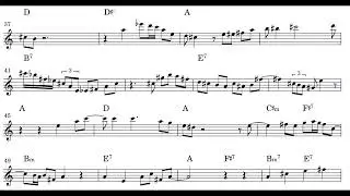 Zoot Sims - Lady Be Good Transcription in Bb