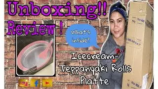 UNBOXING! ICE CREAM TEPPANYAKI PLATTE / REVIEW / ICE CREAM ROLLS