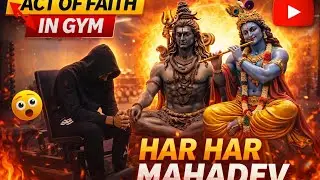 When Devotion Meets Discipline 🔥 | Har Har Mahadev in Gym