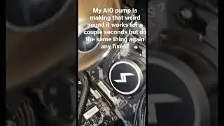 Noisy aio pump