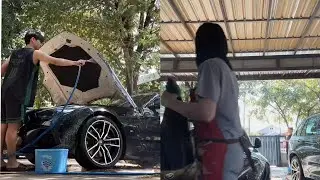 คุณแม่ซักผ้าคุณลูกล้างรถ🚗