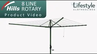 Hills Hoist 8 Line Rotary Clothesline Product Video