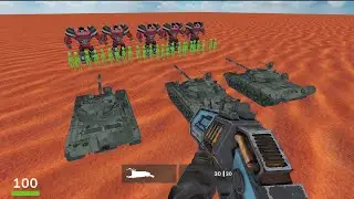 Sandbox battle simulator Akarau Multiplayer online & offline io & car games Gameplay