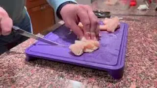 CUTCO | #1721 Trimmer vs. #1761 Boning Knife REVIEWED Live Cutting Chicken Breast