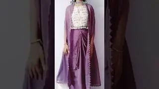 cape shrug cutting and stitching/dupatta style long shrug design #viral #playwithfabric #shorts #diy