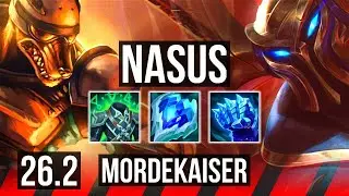 NASUS vs MORDEKAISER (TOP) | Good KDA: 14/1/7 | KR Master | 26.2